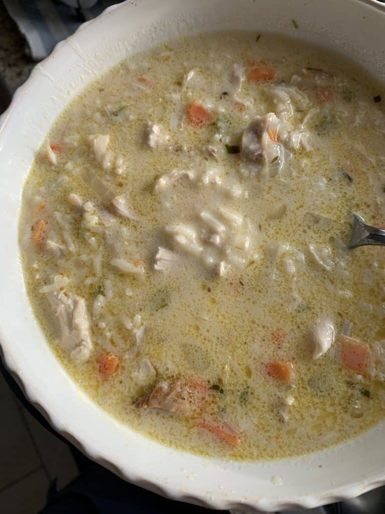 Chicken and rice soup